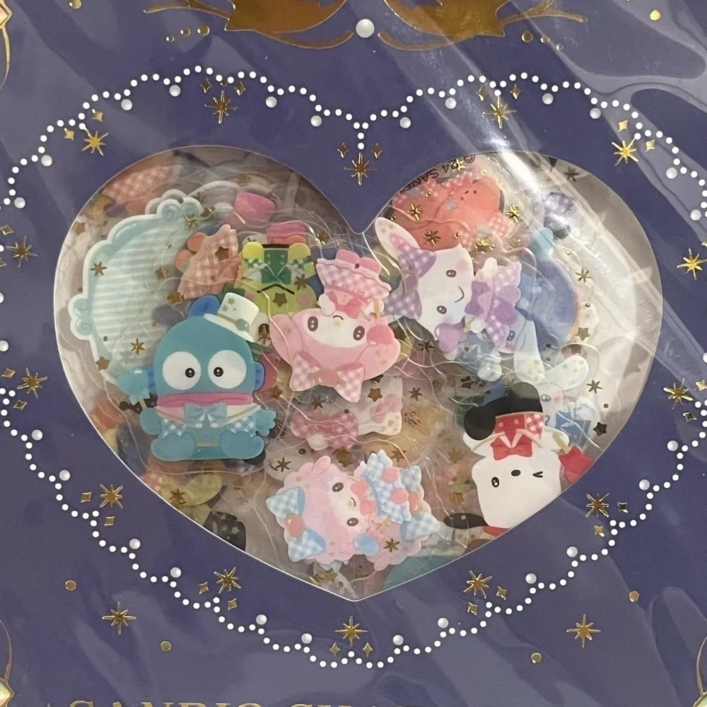 Sanrio Character Sticker Pack -with Gudetama, Usahana, Cogimyun and others